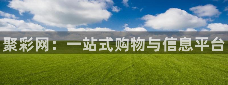聚彩网：一站式购物与信息平台