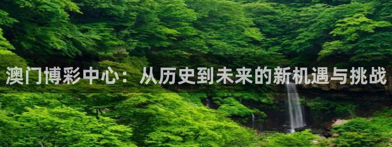 大满贯注册：澳门博彩中心：从历史到未来的新机遇与挑战